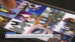 Texas House passed bill to ban minors from creating social media accounts