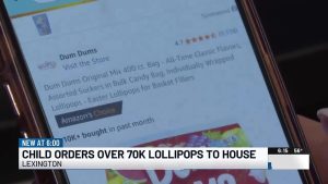 Ky. 2nd grader accidentally orders over 70,000 suckers