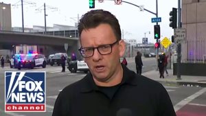 Fox crew targeted with flash grenade while reporting on LA riots