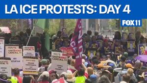 LIVE: LA ICE protests: Day 4