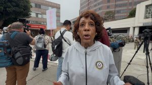 “There is no violence” Rep. Maxine Waters speaks on National Guard Deployment in LA
