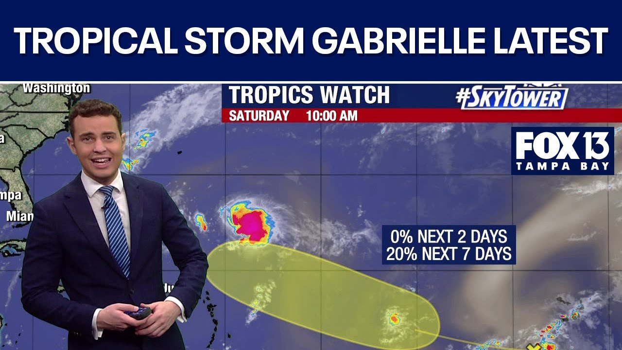 Tropical Storm Gabrielle expected to grow into hurricane