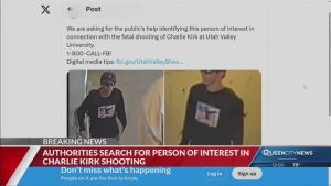 FBI release images of ‘person of interest’ in Charlie Kirk shooting