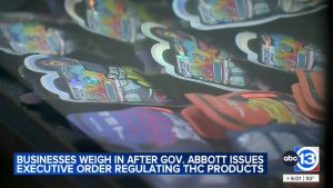 Texas governor sets minimum age to buy THC products to 21