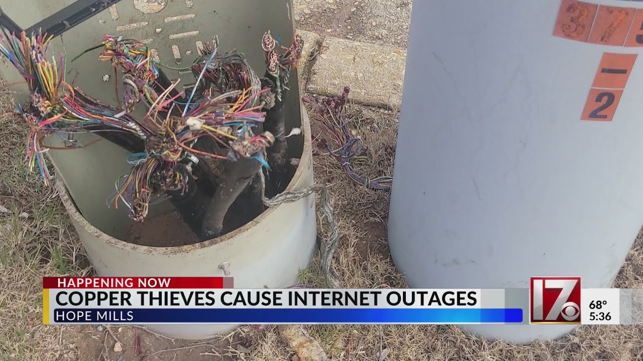 Hope Mills copper thieves cause massive internet outage