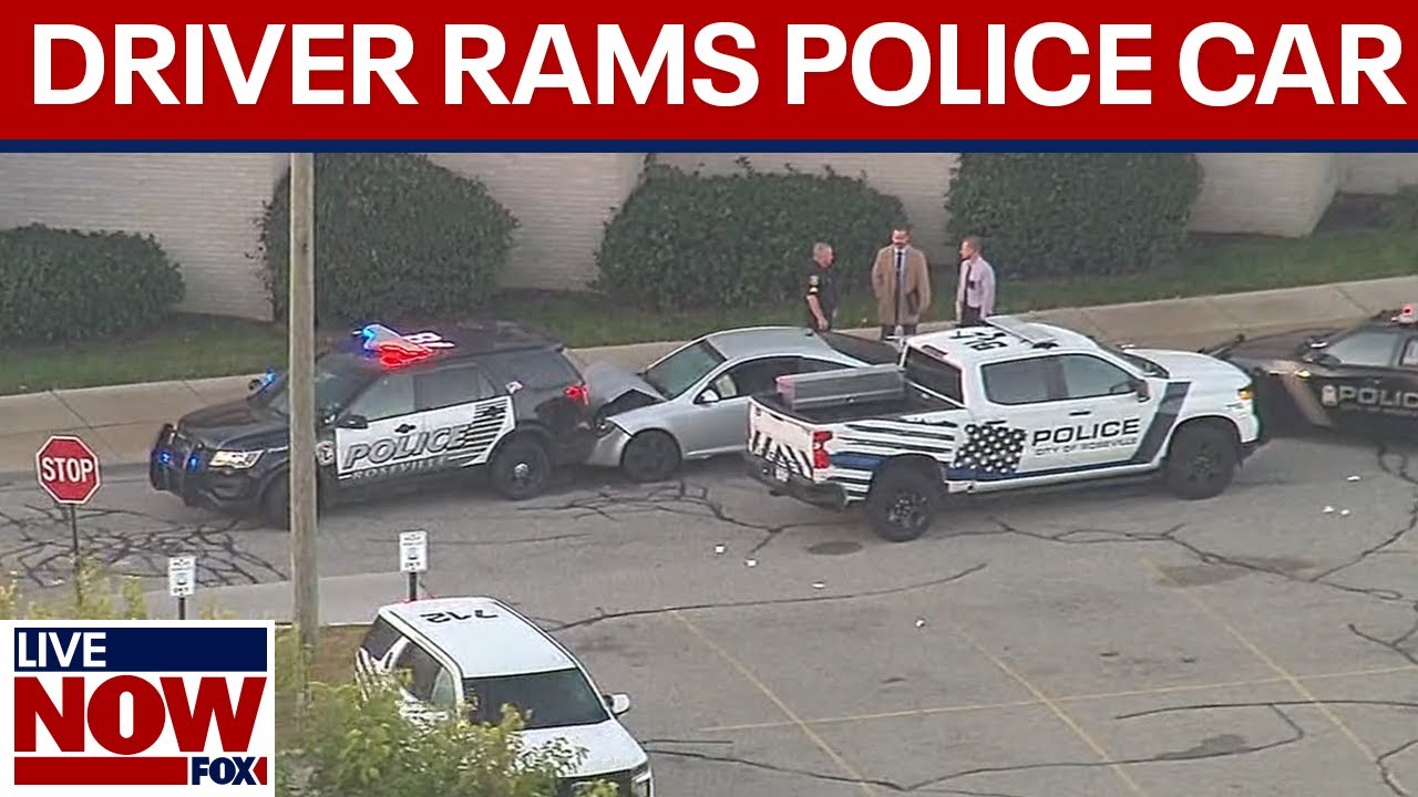 Shooting suspect rams patrol vehicle in Roseville, MI 