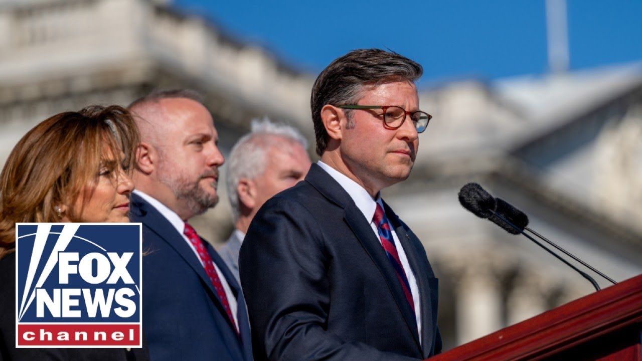 Speaker Johnson addresses media amid widening shutdown fallout