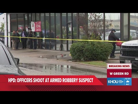 Robbery suspect used employee as human shield before being shot by officer, Houston police say