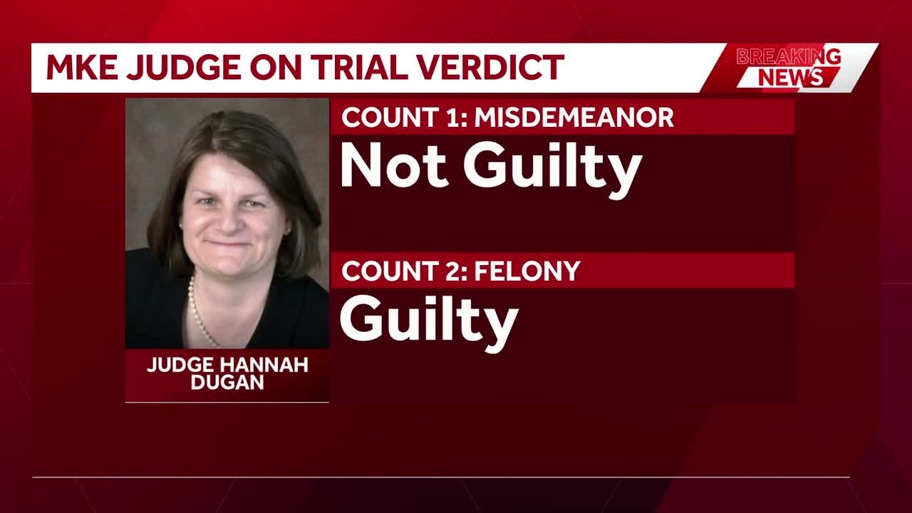Federal jury finds Milwaukee County Judge Hannah Dugan guilty on one count
