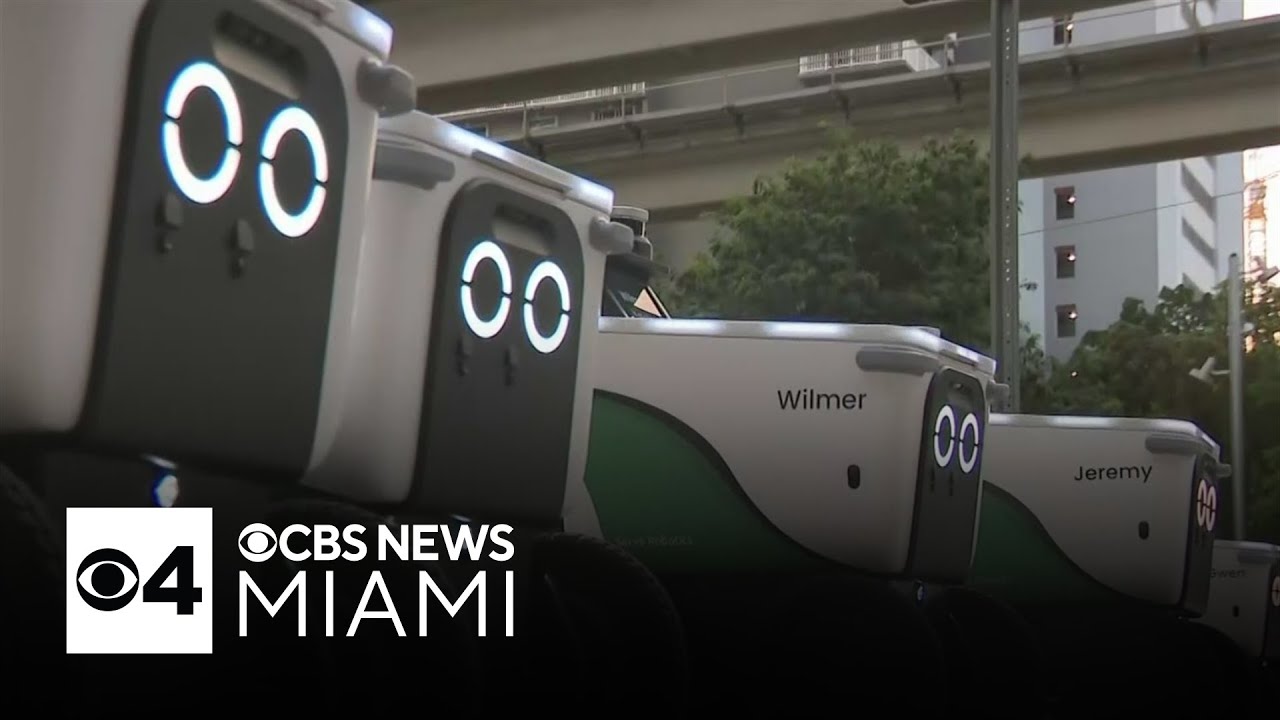 Self-driving robots becoming popular for food delivery service across South Florida