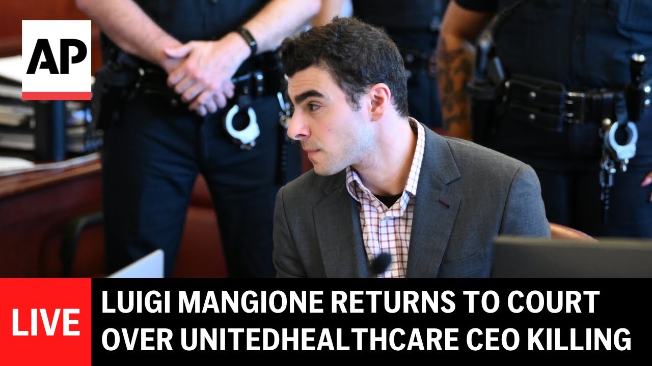 Luigi Mangione in court for hearing in UnitedHealthcare CEO killing