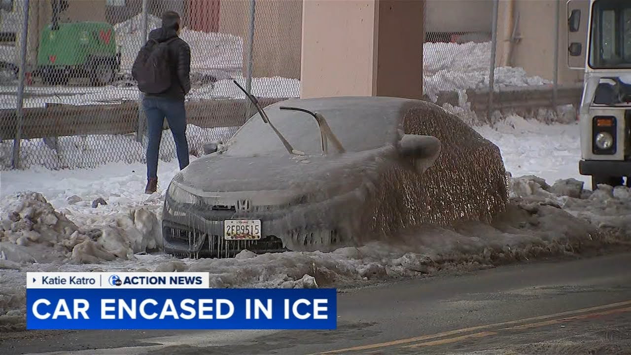Woman ‘in shock’ after finding car encased in ice