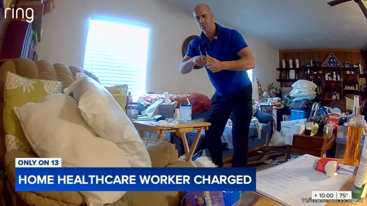 Home healthcare worker caught on camera stealing pills at client’s home