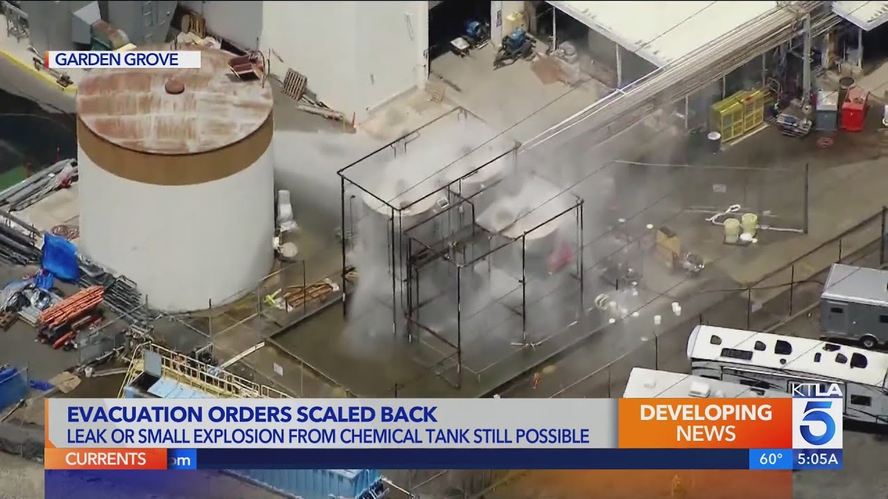 Thousands return home after OC chemical tank threat eases