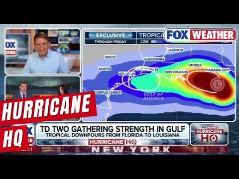 Exclusive Analysis On Strengthening Tropical Depression Two Churning In The Gulf