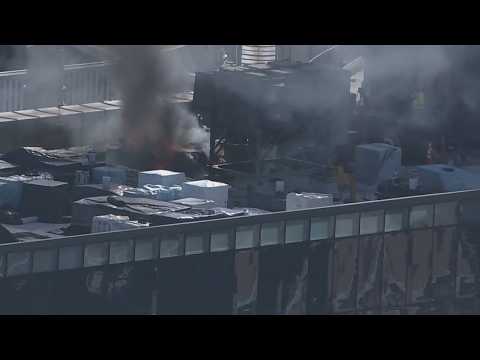 Firefighters faced complications battling two-alarm fire at Houston Methodist building rooftop