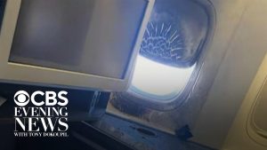 Images show damage to plane after power bank bursts into flames during flight