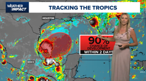 Tropical update | Development chances jump to 90%, with a tropical depression possible soon